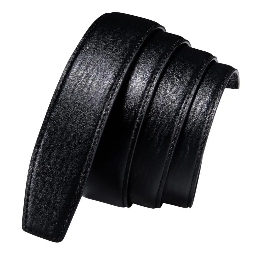 Men's Multi-Color Leather Belt 3.5cm With Automatic Buckle