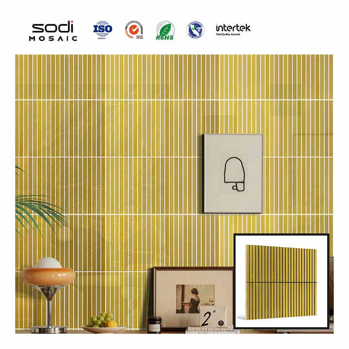 Decorate home bar wall with scratch-resistant KTV wall tiles in gold stainless steel 