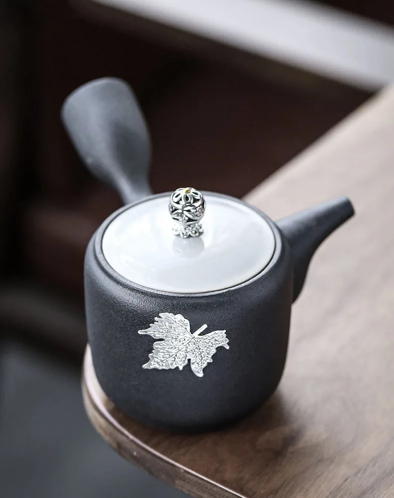 Japanese Style Travel Ceramic Tea Set with Carrying Bag