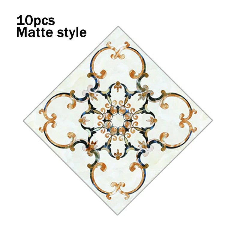 8cm Waterproof Wall Tiles - Set of 10 PVC Pieces