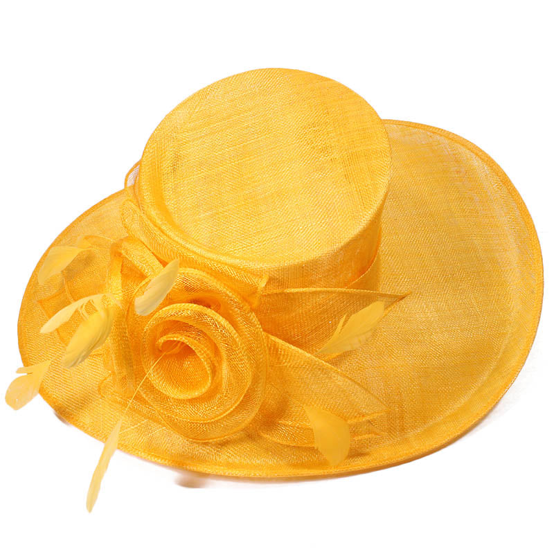 Mũ Nữ Sinamay Trắng Cao Cấp, Sang Trọng, Bán Buôn, Dự Tiệc Cưới, Nhà Thờ, Đua Ngựa Derby, Bãi Biển - Daisan Mart
