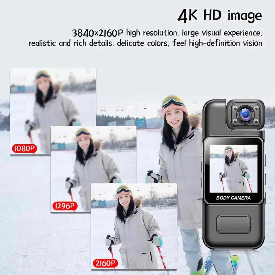 Mini Cam 4K Ultra HD - Night Vision, WiFi, Sports