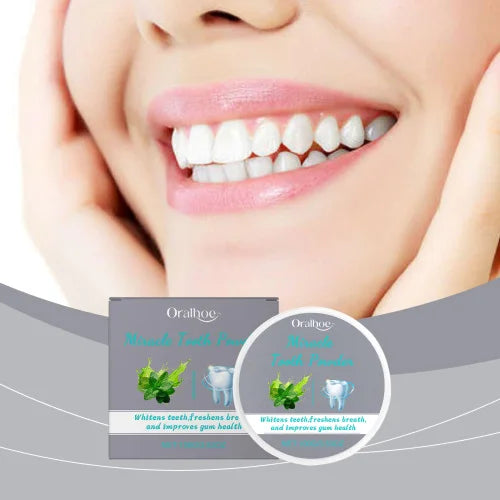 Oralhoe Mint Gentle Teeth Cleaning Fresh Breath Clean Daily Care Powder