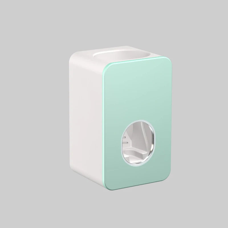 Automatic Toothpaste Dispenser Dust-proof Toothbrush Holder Wall Mount Stand Bathroom Accessories Set Squeezer