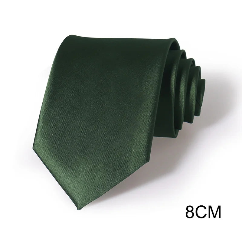高品質防水苔綠色復古男士領帶