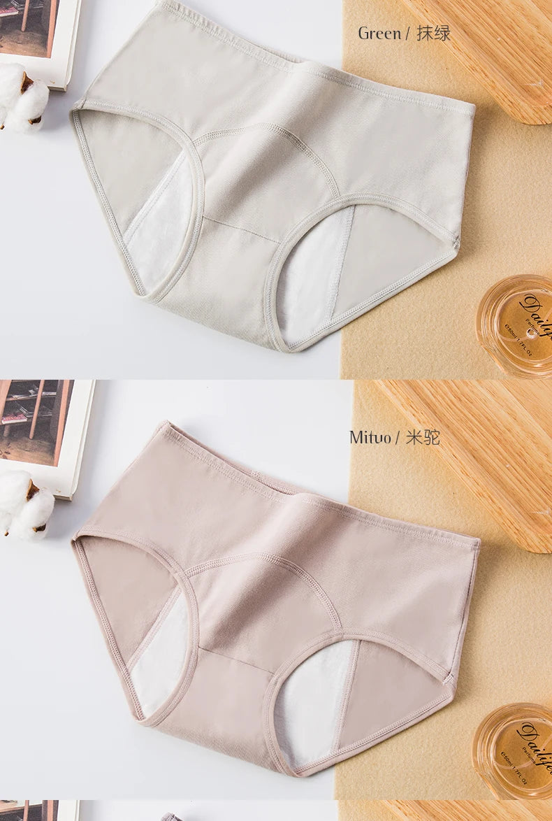 Anti-leak, breathable, cotton menstrual panties