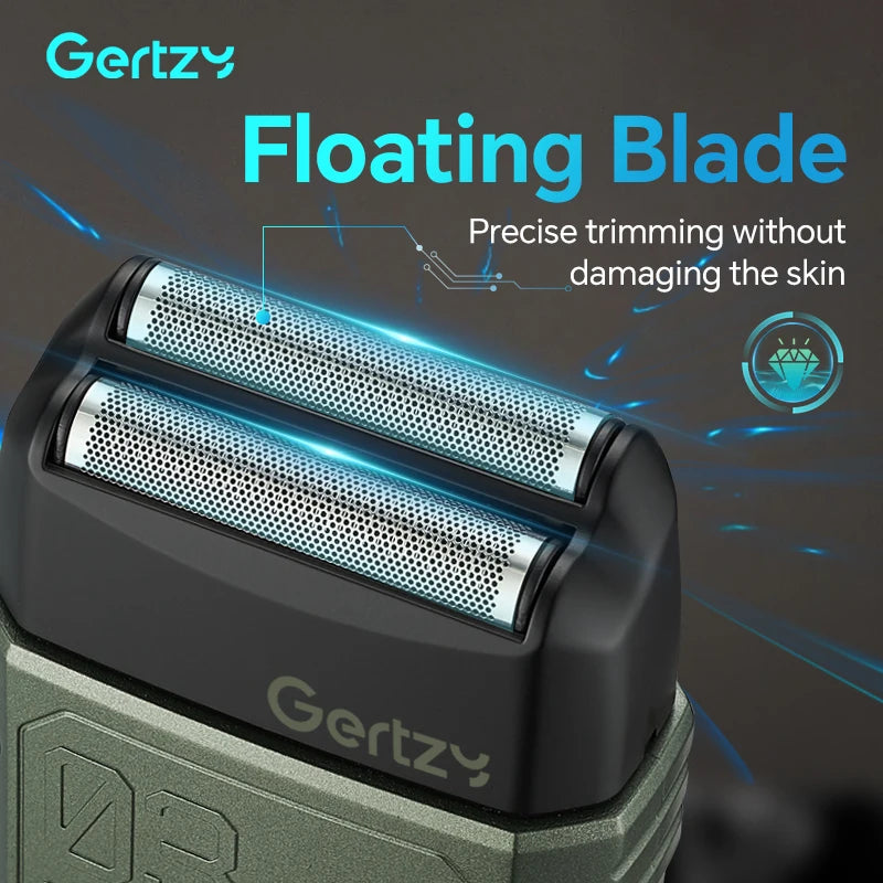 Aluminum USB electric shaver for men convenient travel