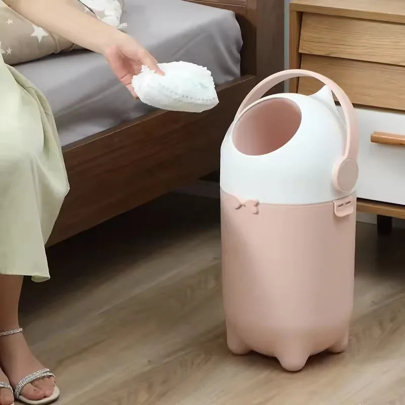 Pet-Resistant Diaper Pail - Large Capacity