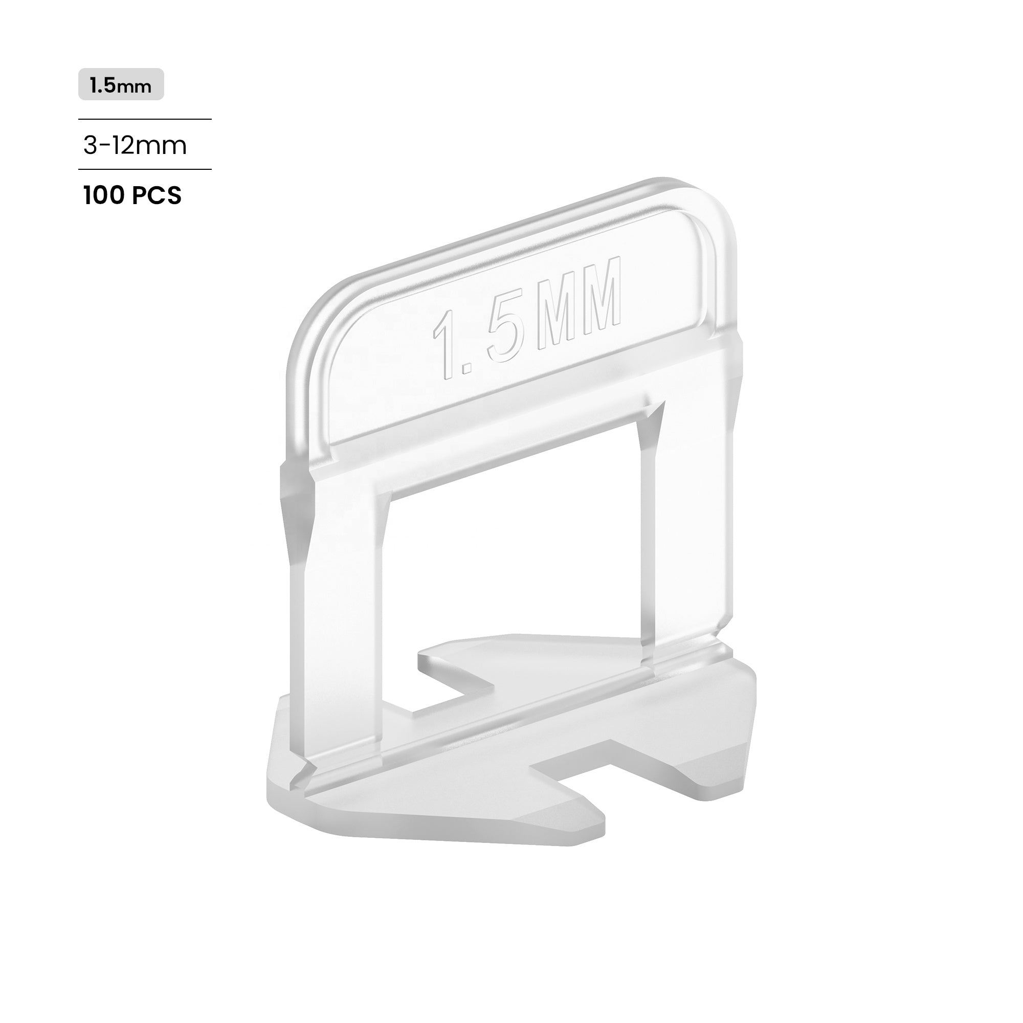 1.5mm plastic tile balance clamp with specialized tools, reusable 
