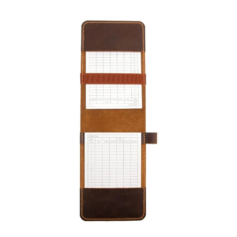 Sổ Ghi Điểm Golf Da Thật Cao Cấp Kèm Giá Để Bút - Daisan Mart