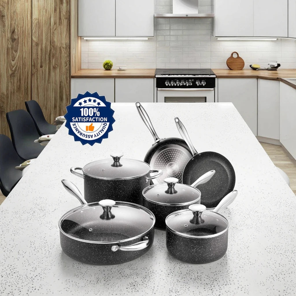 Bộ 10 Nồi Inox Bền Lâu Đáy Đồng Nấu Ăn Đẳng Cấp