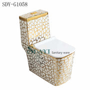 Price of gold plated ceramic toilet 