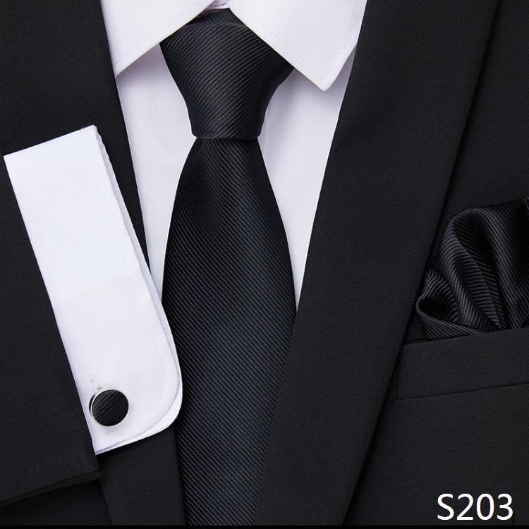 Cà vạt nam xanh vàng 65 màu - Bộ quà tặng cưới