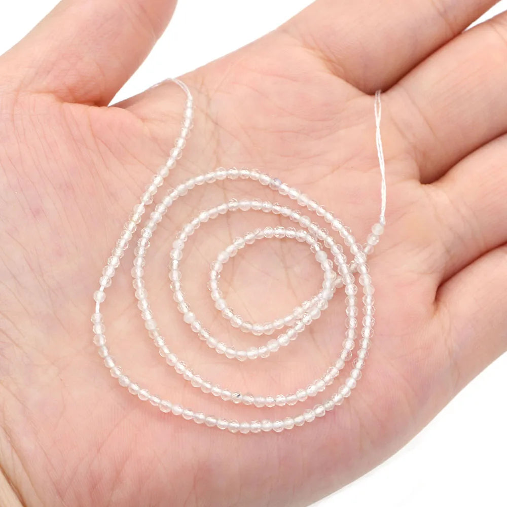 Natural faceted gemstone beads DIY bracelet