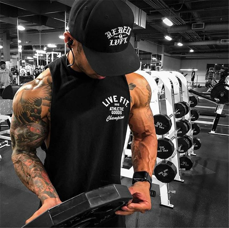 Áo Tank Top Nam Tập Gym Cotton Không Tay Thoáng Mát - Daisan Mart