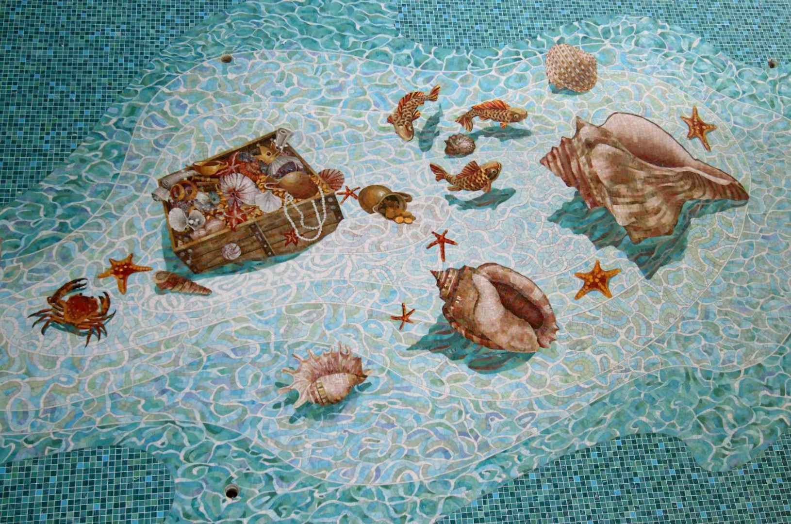 Custom Luxury Glass Mosaic, Modern Horse Pattern