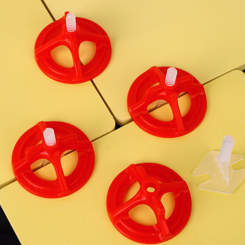 Lock and wedge 1.5mm plastic tile leveling system 