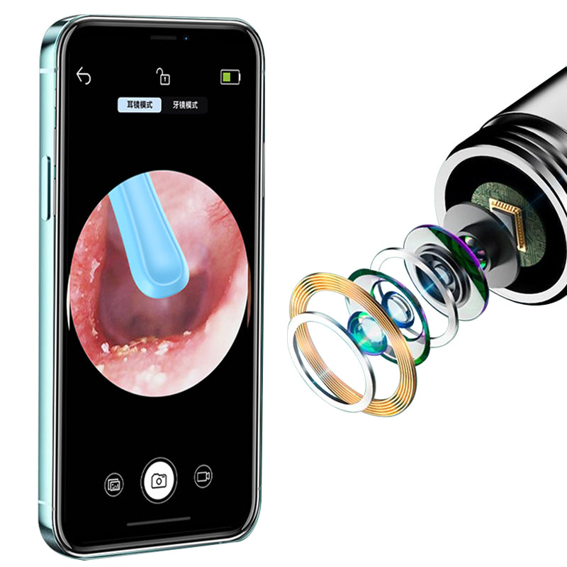WIFI Ear Cleaner with 1080HD Camera, Wireless Earwax Removal Tool with Visual Image 