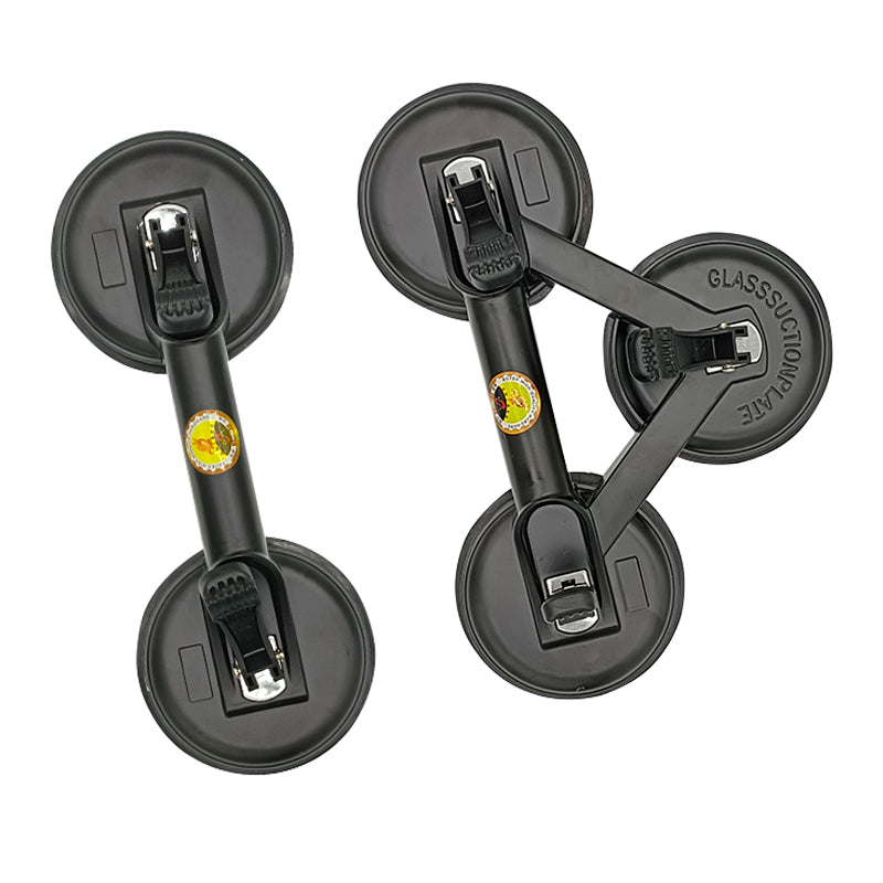 Aluminum alloy glass vacuum head with 3 jaws and 3 handles 