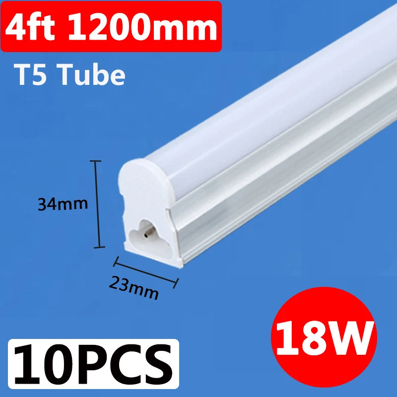 T5/T8 LED Tube Lights for Kitchen Ceiling Wardrobe 220V