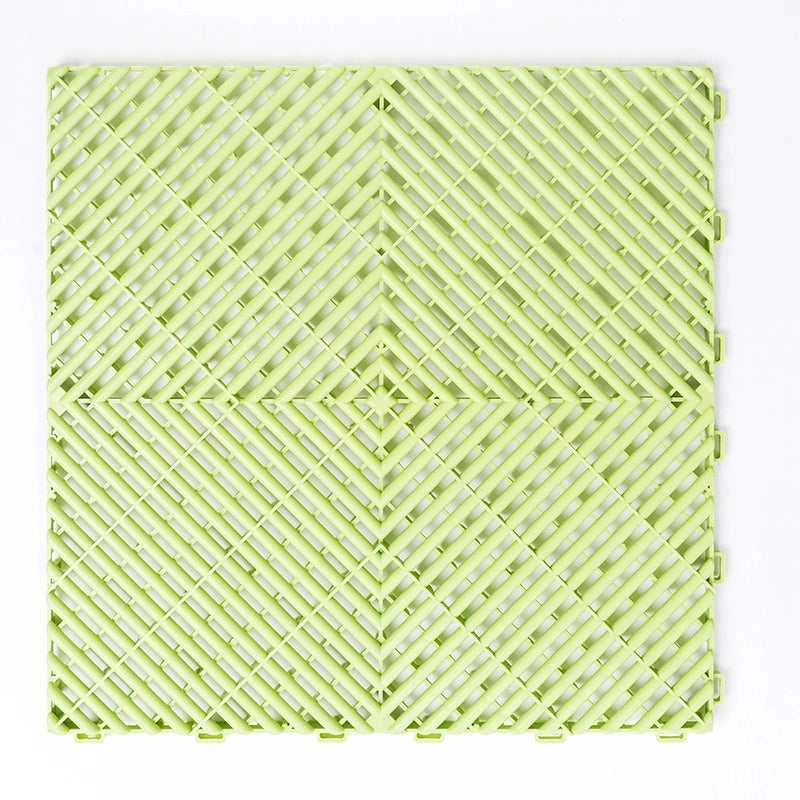 Modular Vented Floor Tiles for Garage Workshop - Anti-Slip Surface, Quick Drain Design - Daisan Mart