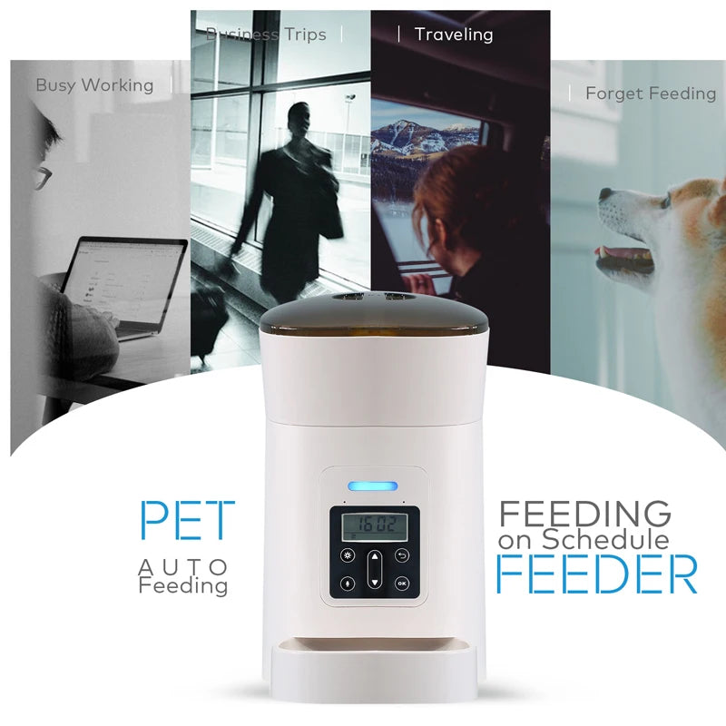 New Pet Feeder Pet Dispenser For Cat And Dog Travel Supply Automatic Smart Slow Feeder Dispenser Fixed Time Amount Of Food - Daisan Mart