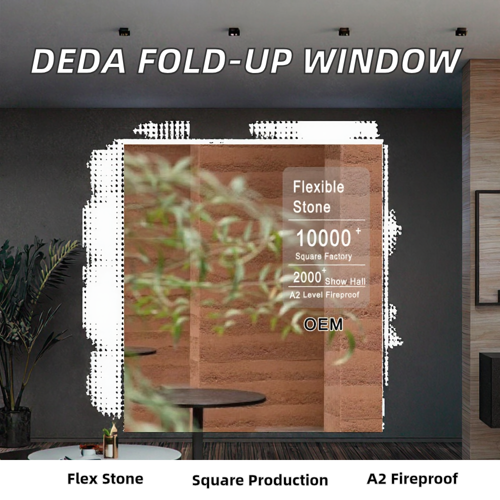 Commercial aluminum alloy frame electric lift window, manual vertical folding glass with durable folding screen feature 
