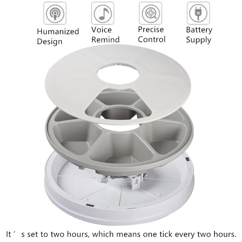 Máy Cho Ăn Tự Động Thông Minh Cho Chó Mèo Có Giọng Nói - Daisan Mart