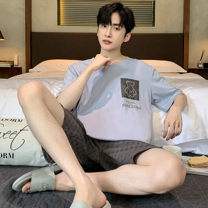 SAMWESTART Men's Modal Cotton Cool Summer Pajamas