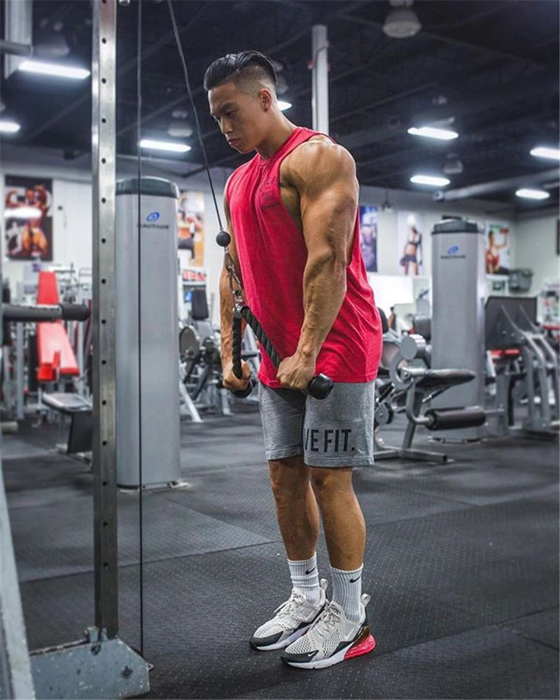 Áo Tank Top Nam Tập Gym Cotton Không Tay Thoáng Mát - Daisan Mart