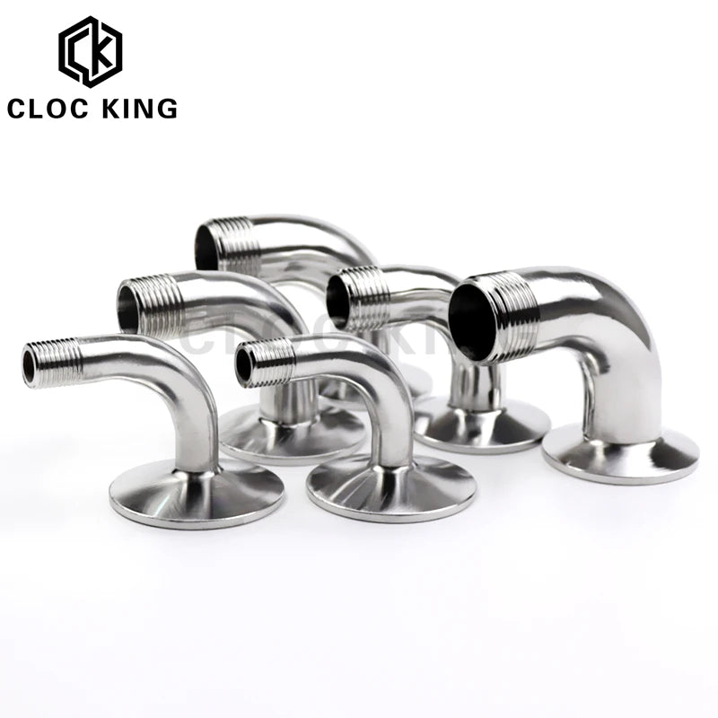 3/8" 1/2" 3/4" 1" BSPT Male 1.5" Tri Clamp 90 Degree Elbow SS304/316L Stainless Steel Sanitary Pipe Fitting Home Brew Beer Wine - Daisan Mart