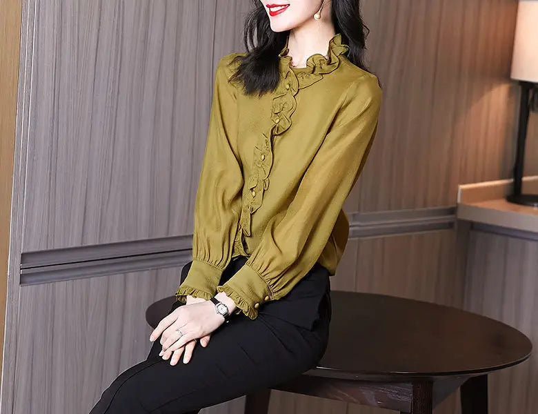 Women's Shirts 2024: Long, Pleated, Elegant