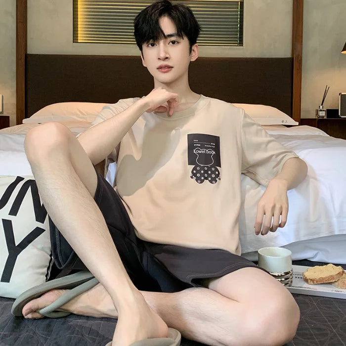 SAMWESTART Men's Modal Cotton Cool Summer Pajamas