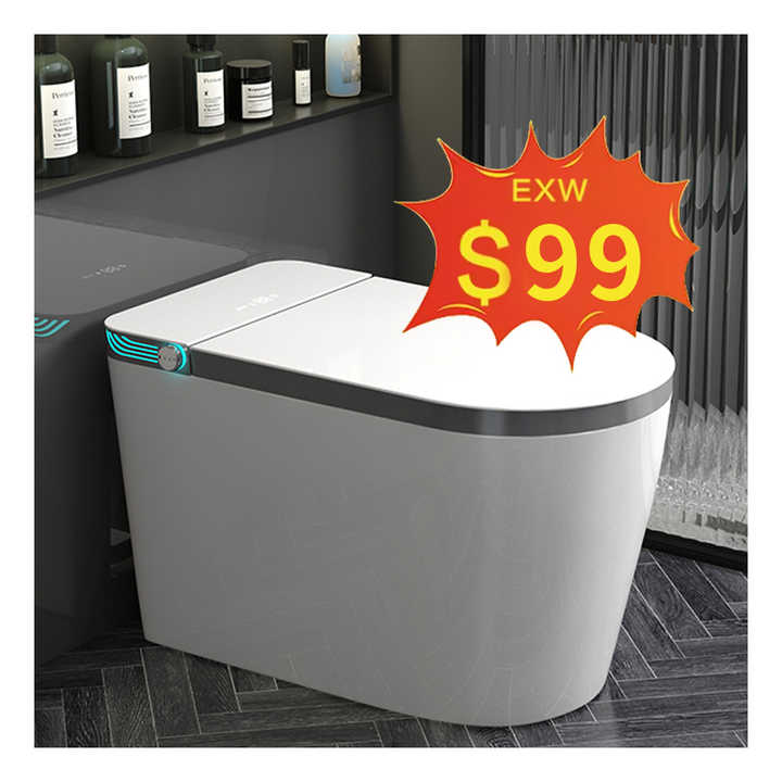 Best seller S-shaped automatic toilet flusher, floor mounted, super fast rotating base with remote control 
