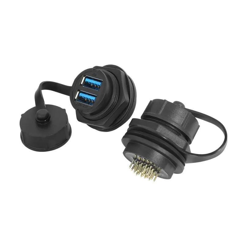 Đầu Nối USB Chống Nước Lshitech Tròn Âm Tường