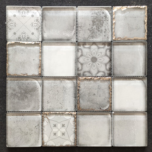 Morocco crystal glass mosaic tiles simple and elegant wall decoration 