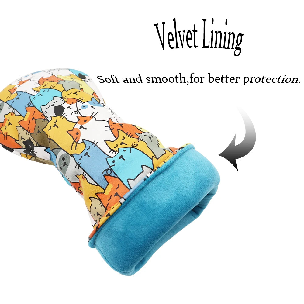 Custom Golf Club Cover Logo, Magnetic Clasp, Graffiti Style