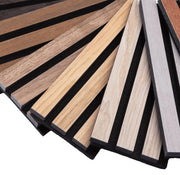 Wellyoung 3D Creative Soundproof Walnut Wood Wall Panels