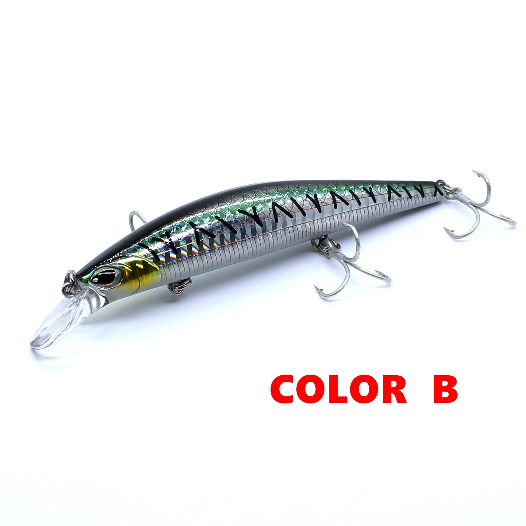 AOCLU-Minnow Jerkbait Wobbler, Deep Hard Bait Lure, Magnet Weight Transfer, Long Easy Distance Cast, 120mm, 20g Diving, 1.8m