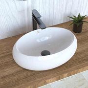 Oval wash basin placed on the dressing table 