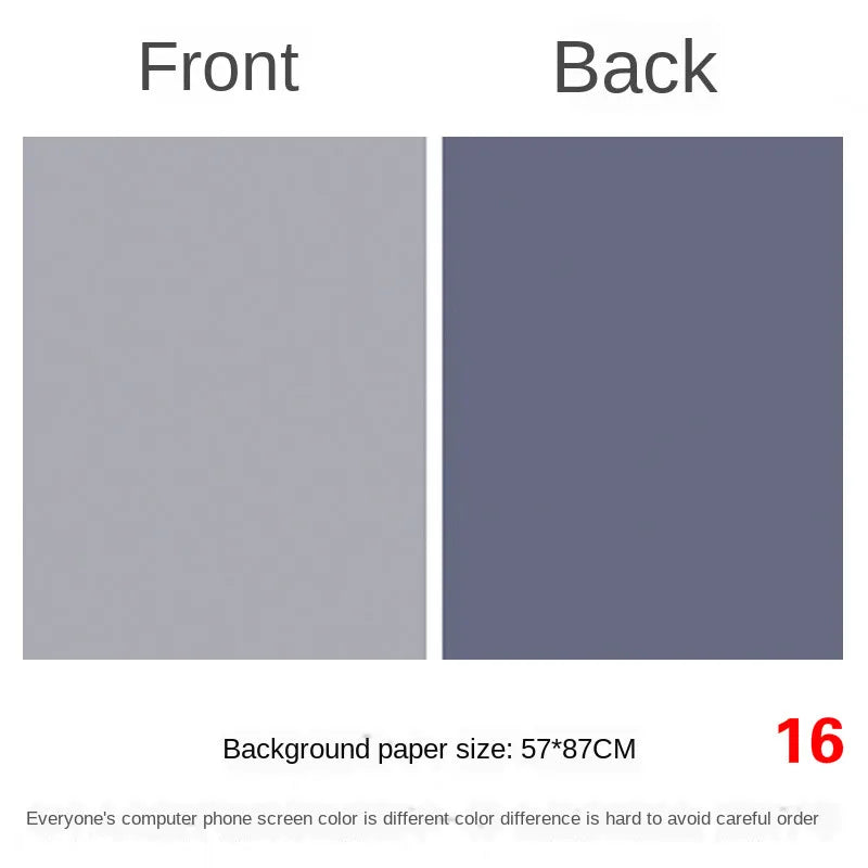 Photography Backdrops Wallpaper 57*87cm 2sides Solid Color Photo Background Props for Photo Studio Newborn Product Photographic