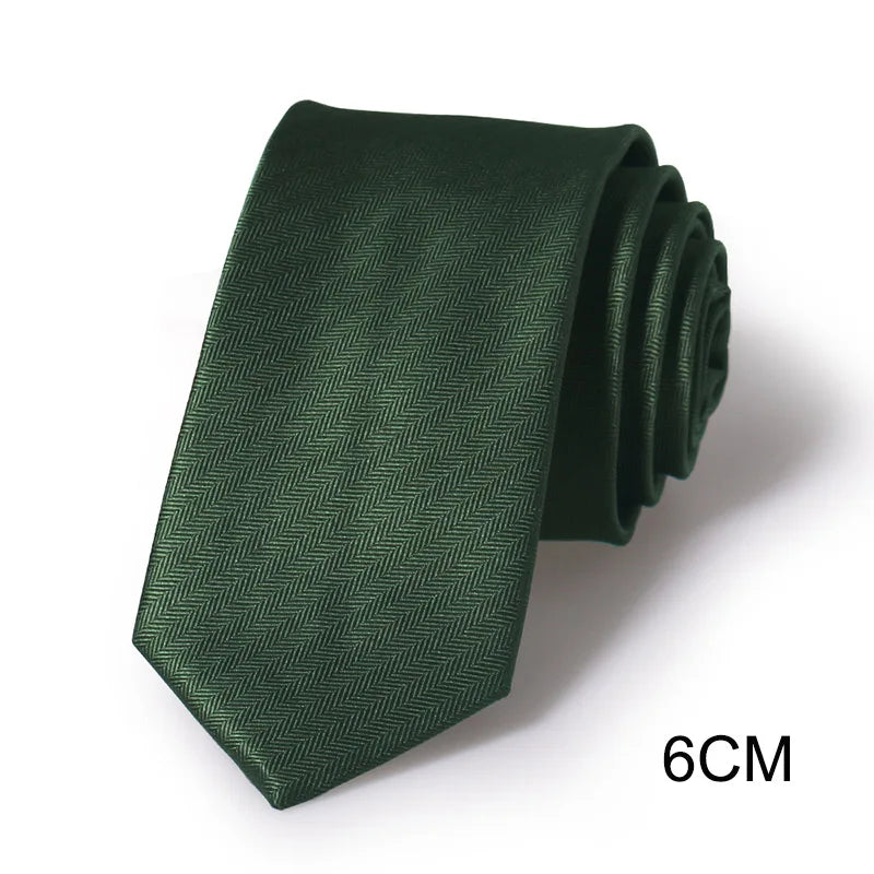 高品質防水苔綠色復古男士領帶