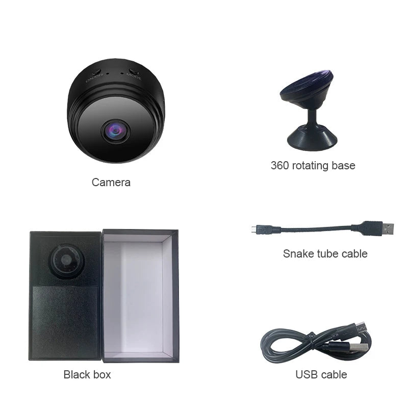 Mini Wifi Camera 1080p Wireless, 2-Way Talk