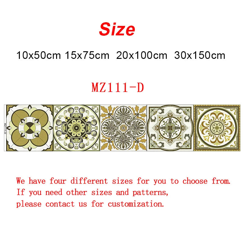 10/15/20/30cm Purple Retro Strip Tiles Wall Sticker Kitchen Stairs Tile Decoration Wallpaper Peel &amp; Stick Waterproof Art Mural