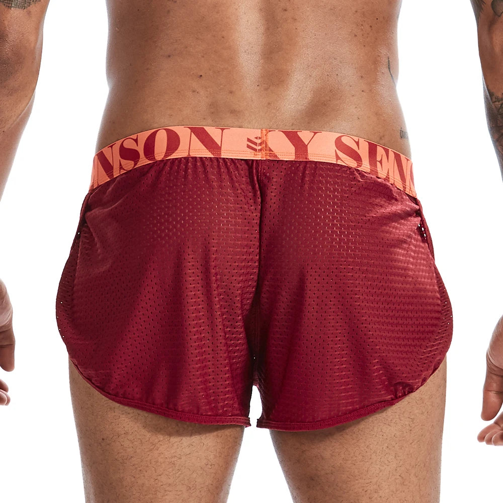 Quần Đùi Nam Mũi Tên Mỏng Mùa Hè - Trắng Đen Mesh