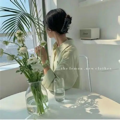 Áo Sơ Mi Nữ Công Sở Hàn Quốc Đơn Giản Thời Trang