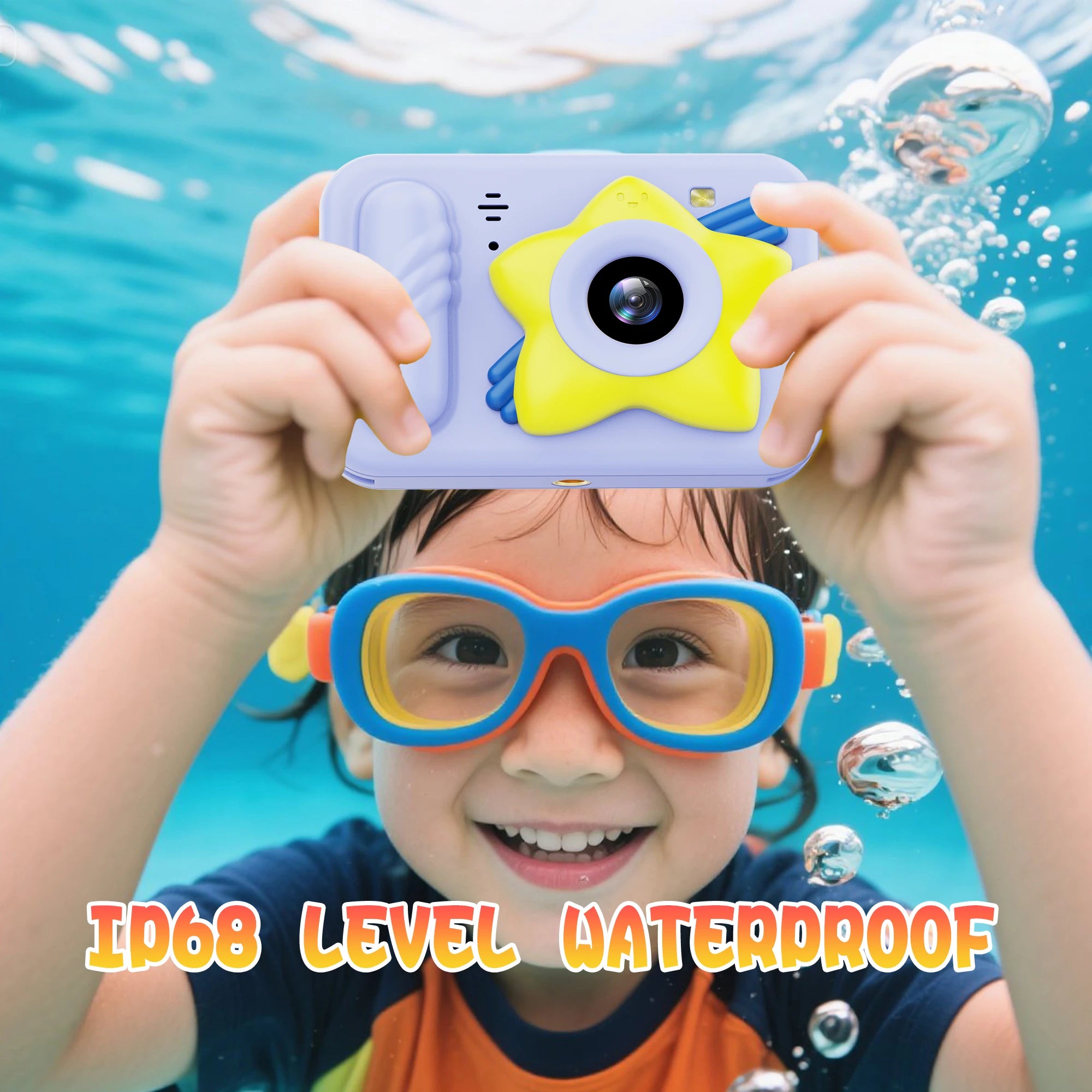 IP68 Waterproof Multi-Mode HD 1080P Camera for Kids