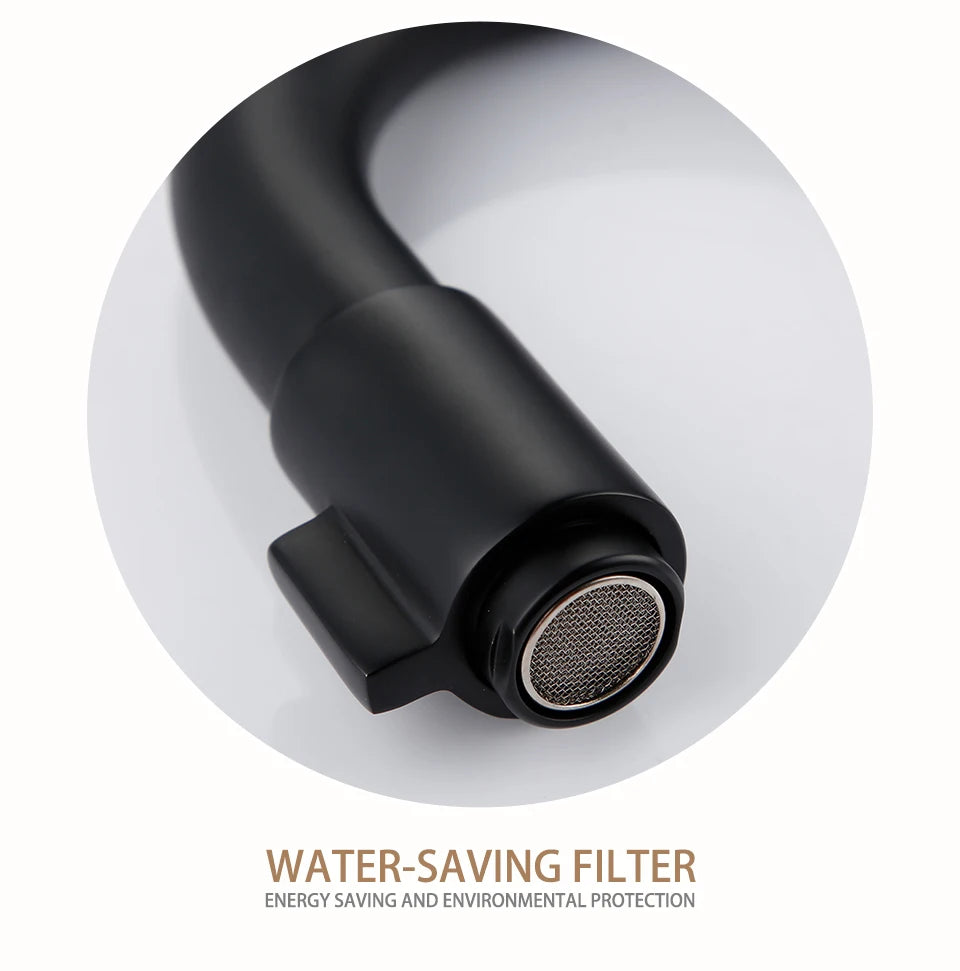 Bagnolux Solid Brass Countertop Mat Black Basin Faucet Bathroom Accessories Cold Water Single Lever Faucet