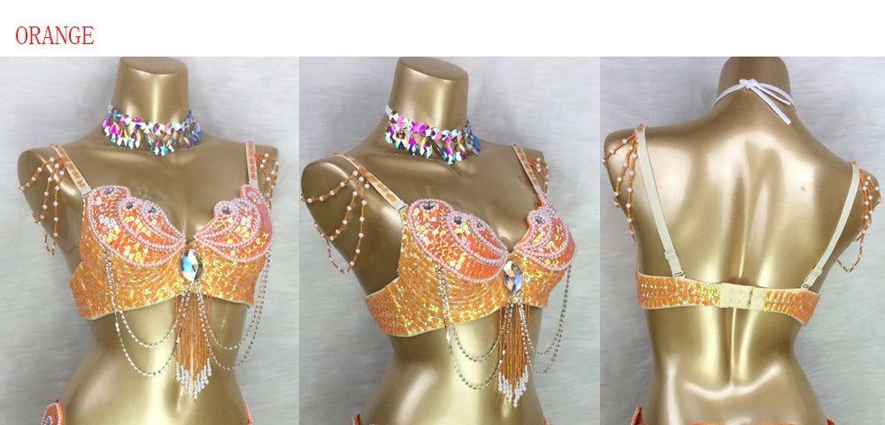 Áo Bra Múa Bụng Đính Hạt Sequin Gợi Cảm Sân Khấu - Daisan Mart