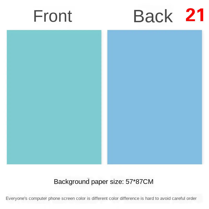 Photography Backdrops Wallpaper 57*87cm 2sides Solid Color Photo Background Props for Photo Studio Newborn Product Photographic